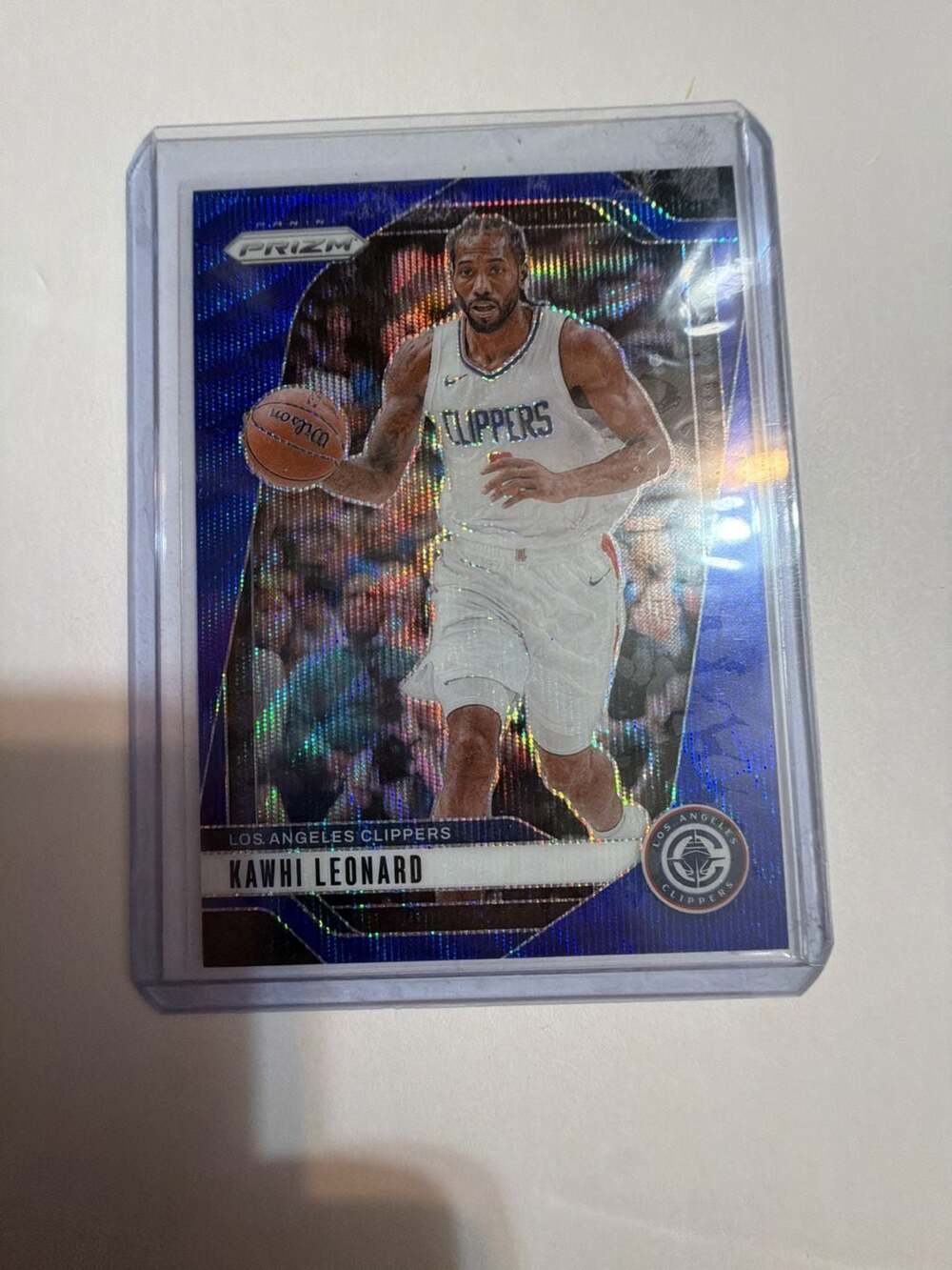 2024-25 Panini Prizm Blue Prizm Serial Numbered #094/125 Kawhi Leonard Basketbal